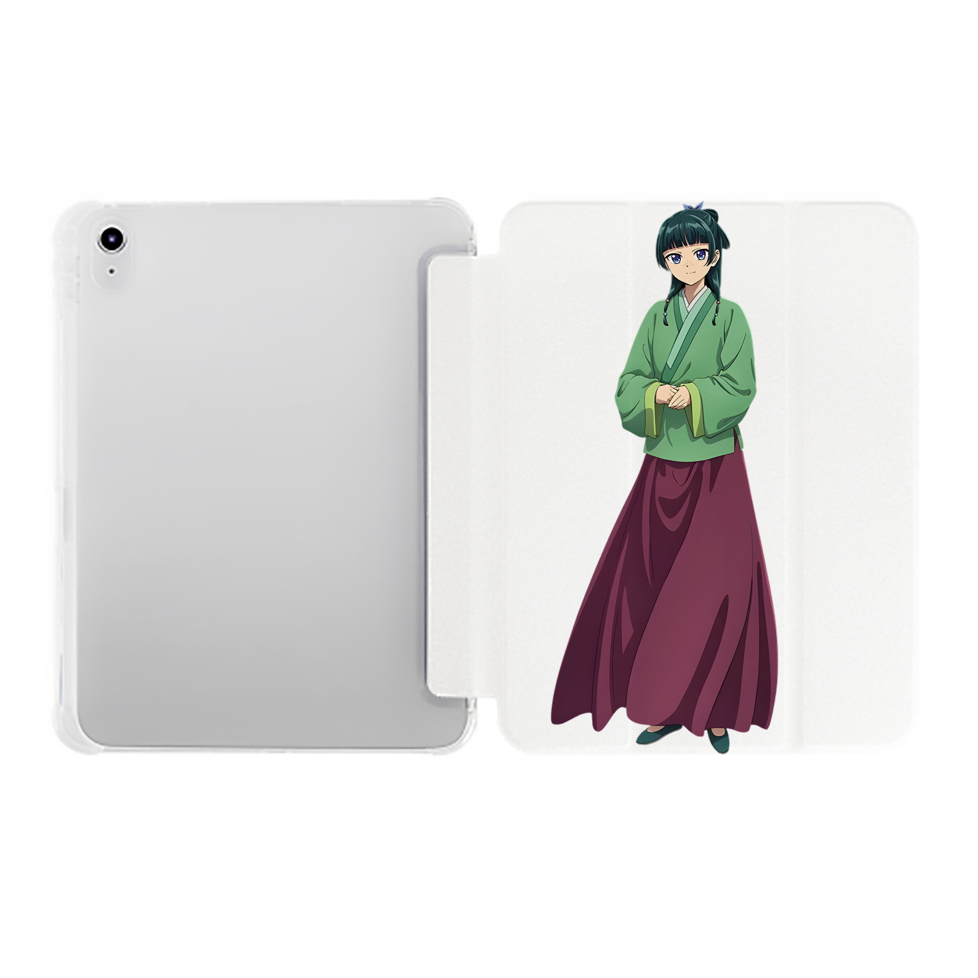 （画像用） 薬屋のひとりごと The Apothecary Diaries IPad ケース ペン収納付き 三つ折りスタンド PUレザー×シリコン 対応機種9.5/10.5/10.9インチ